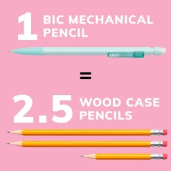 BIC Xtra Smooth Pastel Edition Mechanical Pencil, 0.7mm, #2 Medium Lead (MPNP24-BLK) Best