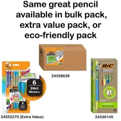 BIC Xtra Sparkle Mechanical Pencils, 0.7mm, #2 Hard Lead, 24/Pack (MPLP241-BLK) Outlet