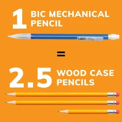 BIC Xtra Sparkle Mechanical Pencils, 0.7mm, #2 Hard Lead, 24/Pack (MPLP241-BLK) Outlet