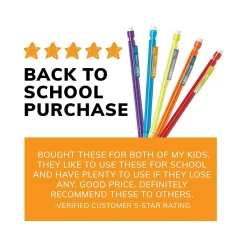 BIC Xtra-Smooth Bright Edition Mechanical Pencils, 0.7mm, #2 Medium Lead, 24 Pencils/Blister, 6 Blisters/Pack (MPCE144E-BLK) Best