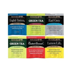 Tea<Bigelow Assorted Tea Bags, 168/Carton (15577)