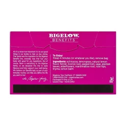 Tea<Bigelow Benefits Decaf Lemon Echinacea Tea Bags, 18/Box (01025)