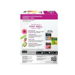 Tea<Bigelow Benefits Stay Well Lemon and Echinacea Herbal Tea Pods, 22/Pack (5000359645)
