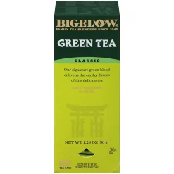 Tea<Bigelow Classic Green Tea Bags, 28/Box (RCB00388)