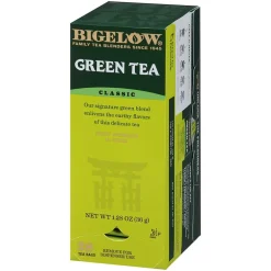 Tea<Bigelow Classic Green Tea Bags, 28/Box (RCB00388)
