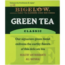 Tea<Bigelow Classic Green Tea Bags, 28/Box (RCB00388)