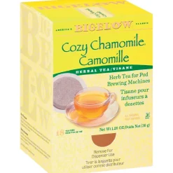 Keurig K-Cups<Bigelow Cozy Chamomile Herbal Tea for Pod Brewing Machines, Caffeine Free, 18/Box (RCB10906)