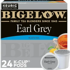 Tea<Bigelow Earl Grey Black Tea, Keurig® K-Cup® Pods, 24/Box (6082)