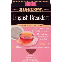Keurig K-Cups<Bigelow English Breakfast Black Tea, Pods, 18/Box (RCB09906)
