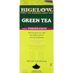 Tea<Bigelow , Green Tea with Pomegranate, 28/Box (RCB10363)