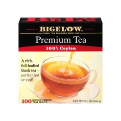 Tea<Bigelow Premium Ceylon Tea Bags, 100/Box (00351)