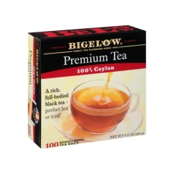 Tea<Bigelow Premium Ceylon Tea Bags, 100/Box (00351)