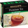 Tea<Bigelow Premium Decaf Black Tea, Decaffeinated Black Tea, 48 Tea Bags/Box (RCB00356)