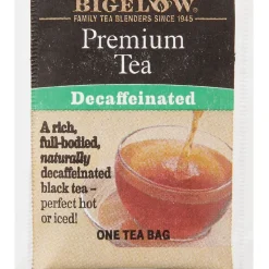 Tea<Bigelow Premium Decaf Black Tea, Decaffeinated Black Tea, 48 Tea Bags/Box (RCB00356)