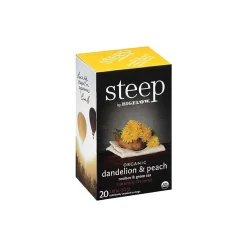Tea<Bigelow Steep Dandelion & Peach Green & Rooibos Tea Bags, 20/Box (17715)