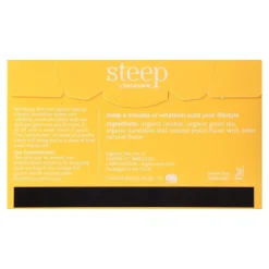 Tea<Bigelow Steep Dandelion & Peach Green & Rooibos Tea Bags, 20/Box (17715)