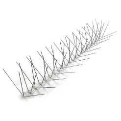 Pest Control<Bird-X Deterrent Steel Spikes, Bird Control, 8"W, 10 ft. Long (EWS-10)