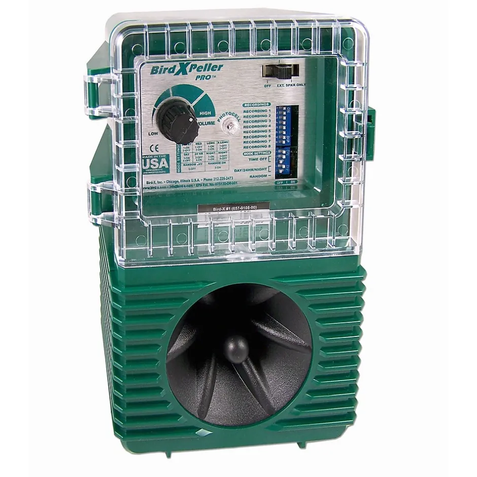 Pest Control<Bird-X Peller Pro Version 1, Sonic Deterrent (BXP-PRO-1)