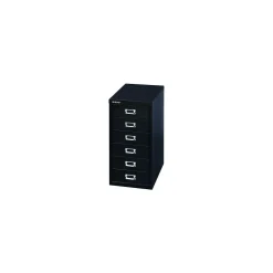 Outlet ® 6-Drawer Steel Vertical File Cabinet, Black, Letter/A4 (MD6-BK) File Cabinets