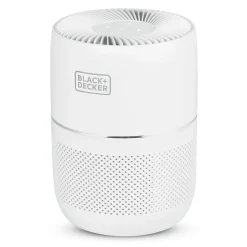 Air Purifiers<Black & Decker HEPA Tabletop Air Purifier, 3-Speed, White (BAPT02)