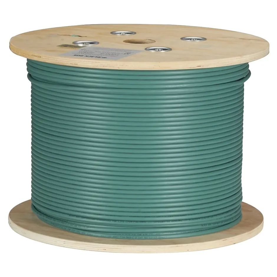 Ethernet Cables<Black Box GigaTrue 1000' CAT-6A Ethernet Cable, 23AWG, Green (C6ABC51S-GN-1000)