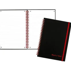 Black N' Red 1-Subject Professional Notebooks, 5.875" x 8.25", Wide Ruled, 70 Sheets, Black (JDK-C67009) Outlet