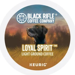 Keurig K-Cups<Black Rifle Coffee Company Loyal Spirit Coffee Keurig® K-Cup® Pods, Light Roast, 22/Box (5000384046)