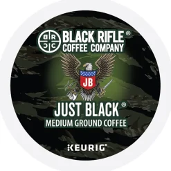 Keurig K-Cups<Black Rifle Coffee Company Just Black Coffee Keurig® K-Cup® Pods, Medium Roast, 22/Box (5000384042)