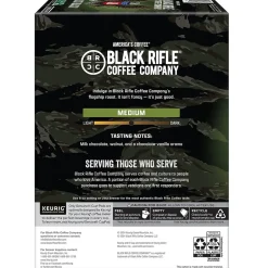 Keurig K-Cups<Black Rifle Coffee Company Just Black Coffee Keurig® K-Cup® Pods, Medium Roast, 22/Box (5000384042)