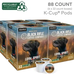 Keurig K-Cups<Black Rifle Coffee Company Loyal Spirit Coffee Keurig® K-Cup® Pods, Light Roast, 88/Carton (5000384042CT)