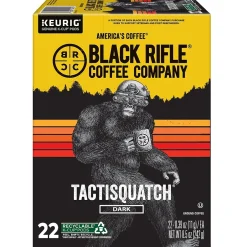 Keurig K-Cups<Black Rifle Coffee Company Tactisquatch Coffee Keurig® K-Cup® Pods, Dark Roast, 88/Carton (5000384046CT)
