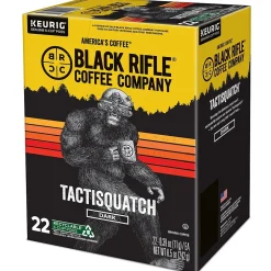 Keurig K-Cups<Black Rifle Coffee Company Tactisquatch Coffee Keurig® K-Cup® Pods, Dark Roast, 88/Carton (5000384046CT)