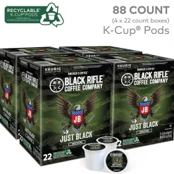 Keurig K-Cups<Black Rifle Coffee Company Just Black Coffee Keurig® K-Cup® Pods, Medium Roast, 88/Carton (5000384043CT)