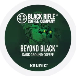 Keurig K-Cups<Black Rifle Coffee Company Beyond Black Coffee Keurig® K-Cup® Pods, Dark Roast, 88/Carton (5000384045CT)