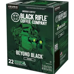 Keurig K-Cups<Black Rifle Coffee Company Beyond Black Coffee Keurig® K-Cup® Pods, Dark Roast, 88/Carton (5000384045CT)
