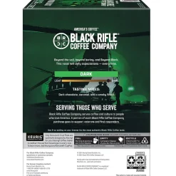 Keurig K-Cups<Black Rifle Coffee Company Beyond Black Coffee Keurig® K-Cup® Pods, Dark Roast, 88/Carton (5000384045CT)