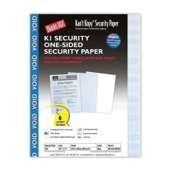 Outlet Kan't Kopy 8.5" x 11" Security Paper, 60 lbs., Blue, 500 Sheets/Ream (KK15A1VBLNB) Security & Carbon