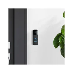 Smart Doorbells<Blink Wi-Fi Wired/Wireless Smart Video Doorbell with Sync Module 2, Black (B08SGC46M9)