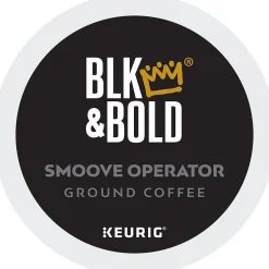 Keurig K-Cups<BLK & Bold Smoove Operator Coffee Keurig® K-Cup® Pods, Dark Roast, 80/Carton (OKB90056CT)