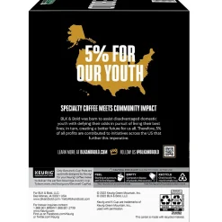 Keurig K-Cups<BLK & Bold Smoove Operator Coffee Keurig® K-Cup® Pods, Dark Roast, 80/Carton (OKB90056CT)