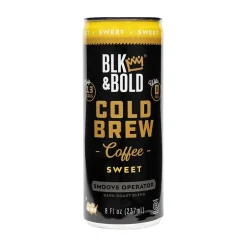Coffee<BLK & Bold Sweet Cold Brew Coffee, Dark Roast, 8 fl. oz., 12/Box (006-01-0002)