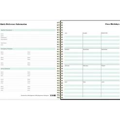 Blue Sky Dark Gray Gale 8.5" x 11" Academic Weekly & Monthly Lesson Planner (136608) Clearance