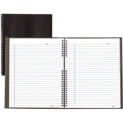 Blueline NotePro 1-Subject Professional Notebooks, 8" x 11", Wide Ruled, 75 Sheets, Black (REDA10150BLK) Sale