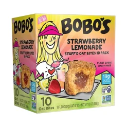 Snacks & Granola Bars<Bobo's Gluten-Free Strawberry Lemonade Oat Bites, 1.3 oz., 10 Bites/Box (549-D)
