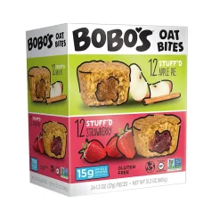 Snacks & Granola Bars<Bobo's Stuff'D Gluten-Free Oat Bites, Apple Pie/Strawberry, 1.3 Oz., 24/Carton (510)