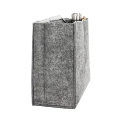 Bond Street Black Vegan Leather Tote Bag, Medium (LBG5054BS-BLACK)