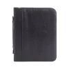 Bond Street Faux Leather Padfolio with Zipper Closure, Black (RGB1102BS-BLACK)