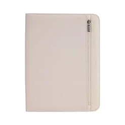 Bond Street Polyester/Vegan Leather Writing Case with Zipper Closure, Taupe (WRC1503BS-TAUPE)