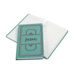 Discount 66 Series Record Book, 7.63"W x 12.13"H x 1"D, Blue, 250 Sheets/Book (66-500-J) Accounting & Record Journals