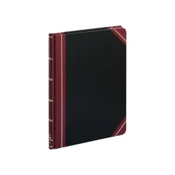 Outlet Boorum & Pease 21 Series Record Book, 8.13"W x 10.38"H, Black, 75 Sheets/Book (21-150-R) Accounting & Record Journals